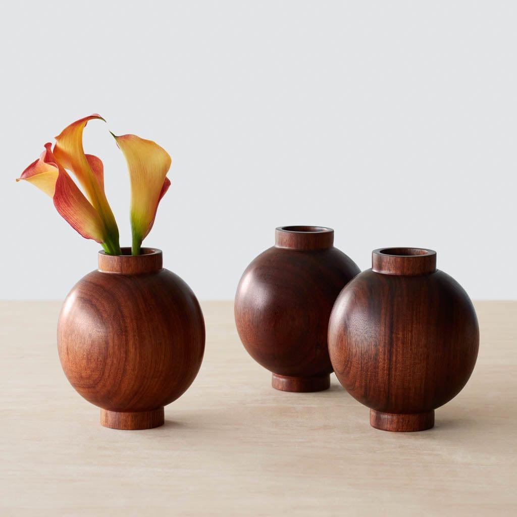 Tikal Wooden Bud Vase